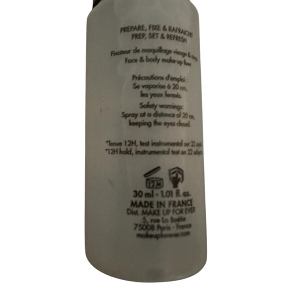 Make Up For Ever O2 Mist & Fix 24Hr Hydrating Setting Spray Travel Size bundle - Picture 6 of 9